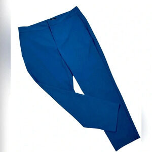 Zara split hem straight leg pants, Size 8, teal trousers, Office,  Event